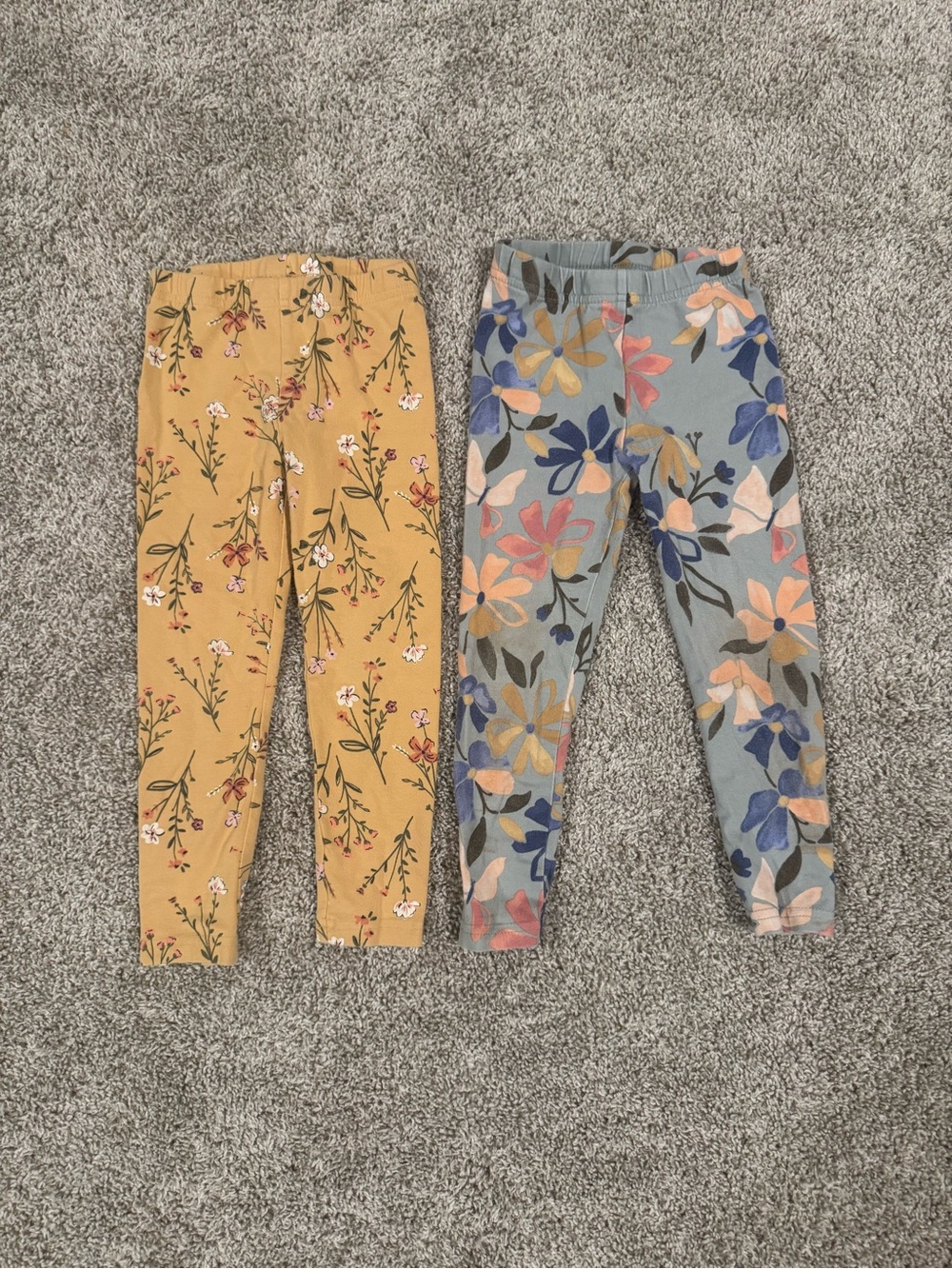 Girls 4T Clothing Bundle Carter’s H&M Cat & Jack Floral Leggings Tops Dress - Picture 7 of 15